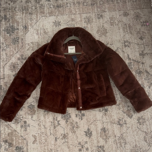 Abercrombie & Fitch Jackets & Blazers - Abercrombie & Fitch Chocolate Brown Kids Puffer Jacket